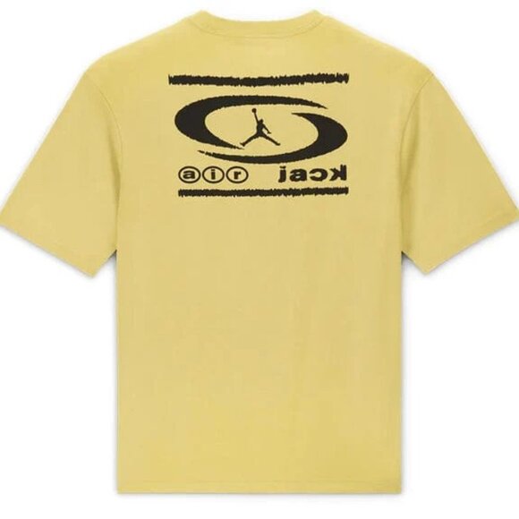 Cactus Jack x Air Jordan T-Shirt – Celery – Travis Scott Collab- Size Medium - Picture 1 of 2